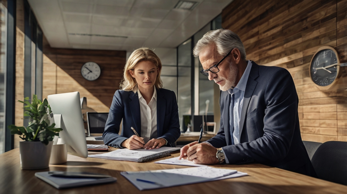 Finanzexperten bei der Arbeit